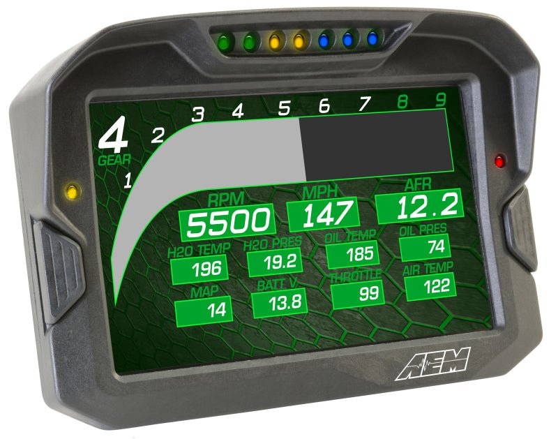AEM CD - 7 Non Logging GPS Enabled Race Dash Carbon Fiber Digital Display w/o VDM (CAN Input Only) - My Store