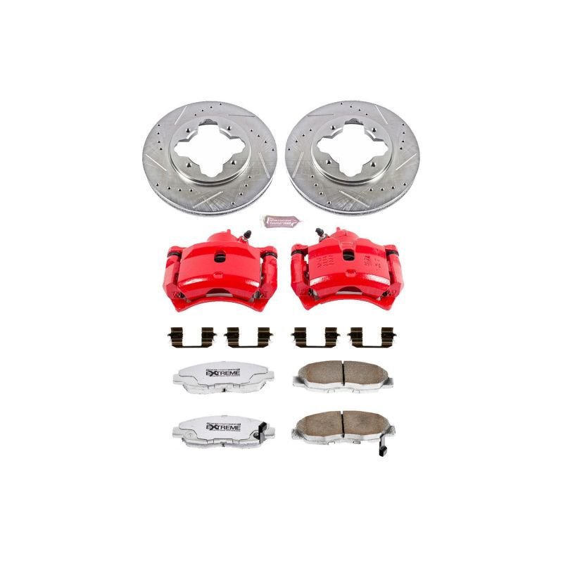 Power Stop 1997 Acura CL Front Z26 Street Warrior Brake Kit w/Calipers - My Store