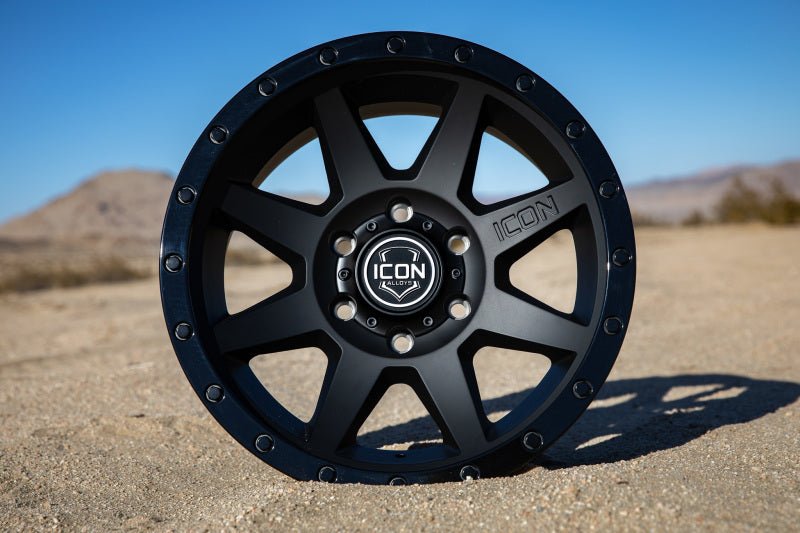 ICON Rebound 18x9 5x150 25mm Offset 6in BS 110.1mm Bore Double Black Wheel - My Store