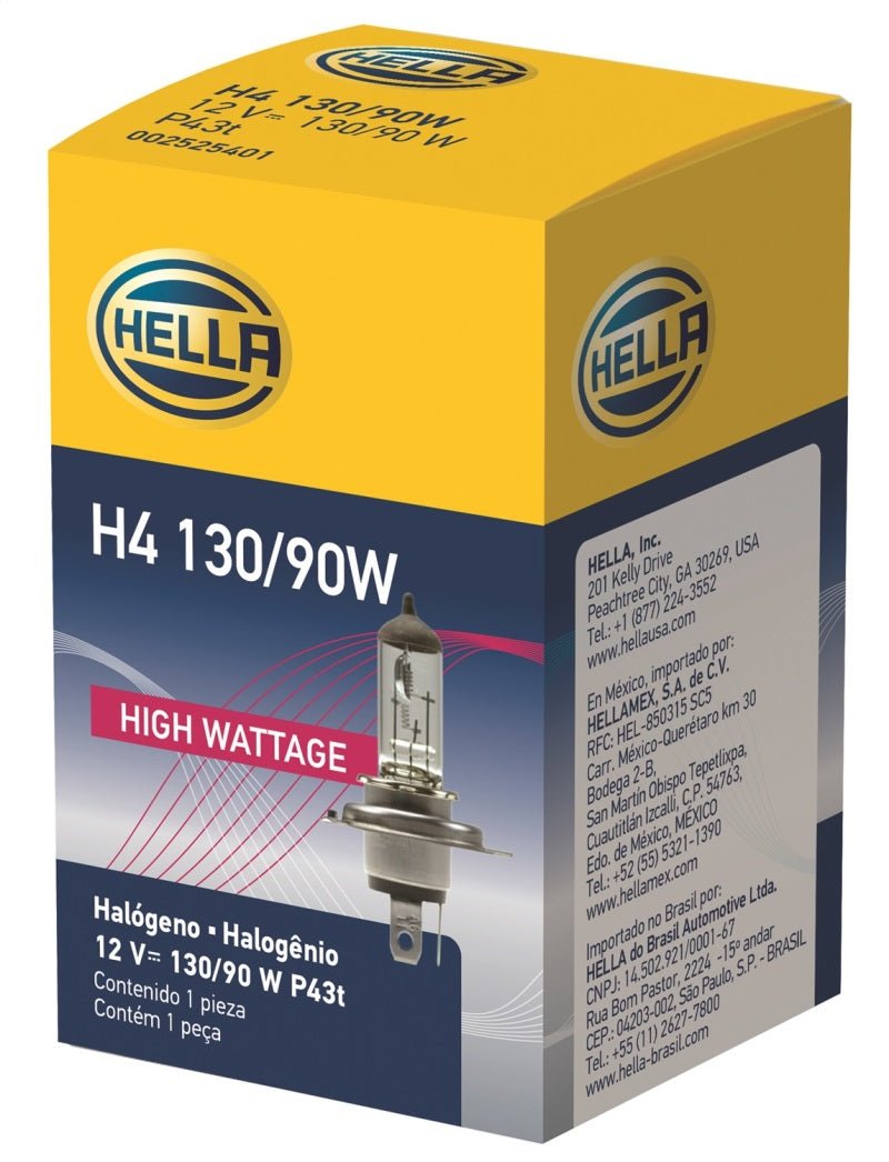 Hella H4 12V 130/90W Halogen Headlight Bulb - Universal - My Store