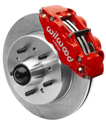 compare product Wilwood Forged Narrow Superlite 6R Front Big Brake Kit 12.19in Rotors 88-98 C1500 - Red