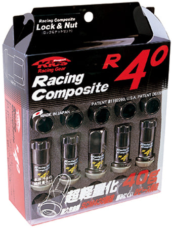 compare product Project Kics 12x1.25 R40 Lug Nuts - Black (16+4 Locks)