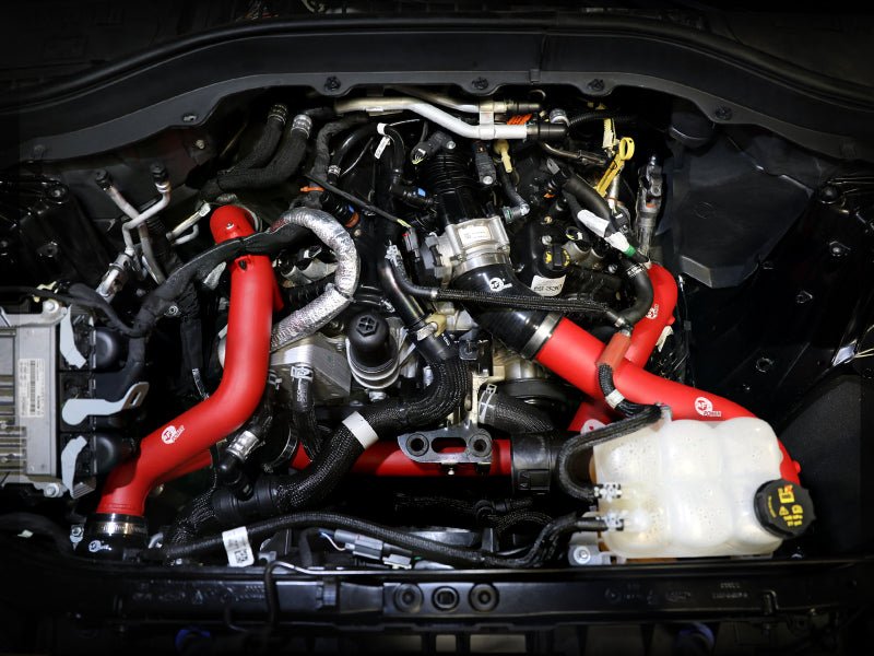aFe 22 - 23 Ford Explorer BladeRunner Aluminum Hot and Cold Charge Pipe Kit - Red - My Store