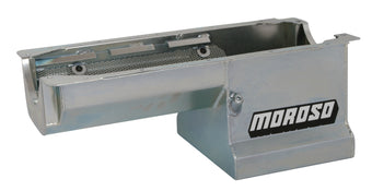 compare product Moroso Dart/Rocket Small Block (May Require Cross-Member Mod) Wet Sump 7qt 8.25in Steel Oil Pan