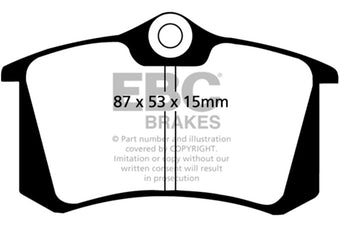 compare product EBC 04-06 Audi TT Quattro 3.2 Bluestuff Rear Brake Pads