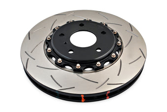 compare product DBA 03-07 350Z / 03-04 G35 w/ Brembo Front Slotted 5000 Series 2 Piece Rotor Assembled w/ Black Hat