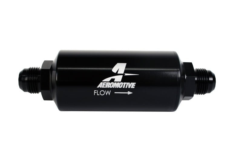 Aeromotive In - Line Filter - AN - 10 size Male - 10 Micron Microglass Element - Bright - Dip Black - My Store