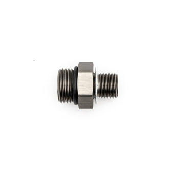 compare product DeatschWerks 8AN ORB Male To 14 X 1.5 Metric Male (Incl O-Ring and Crush Washer)