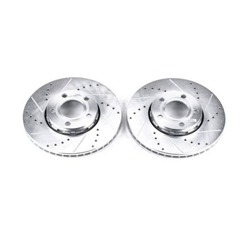 compare product Power Stop 96-04 Audi A4 Front Evolution Drilled & Slotted Rotors - Pair