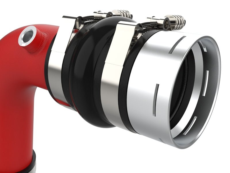 aFe 23 - 25 Ford F250/F350 Super Duty V8 - 6.7L BladeRunner Aluminum Hot & Cold Charge Pipe Kit - Red - My Store