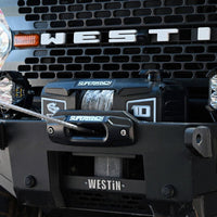 Superwinch 10000 LBS 12V DC 3/8in x 54ft Synthetic Rope Scorpion 10000SR Winch - Black Powdercoat - My Store