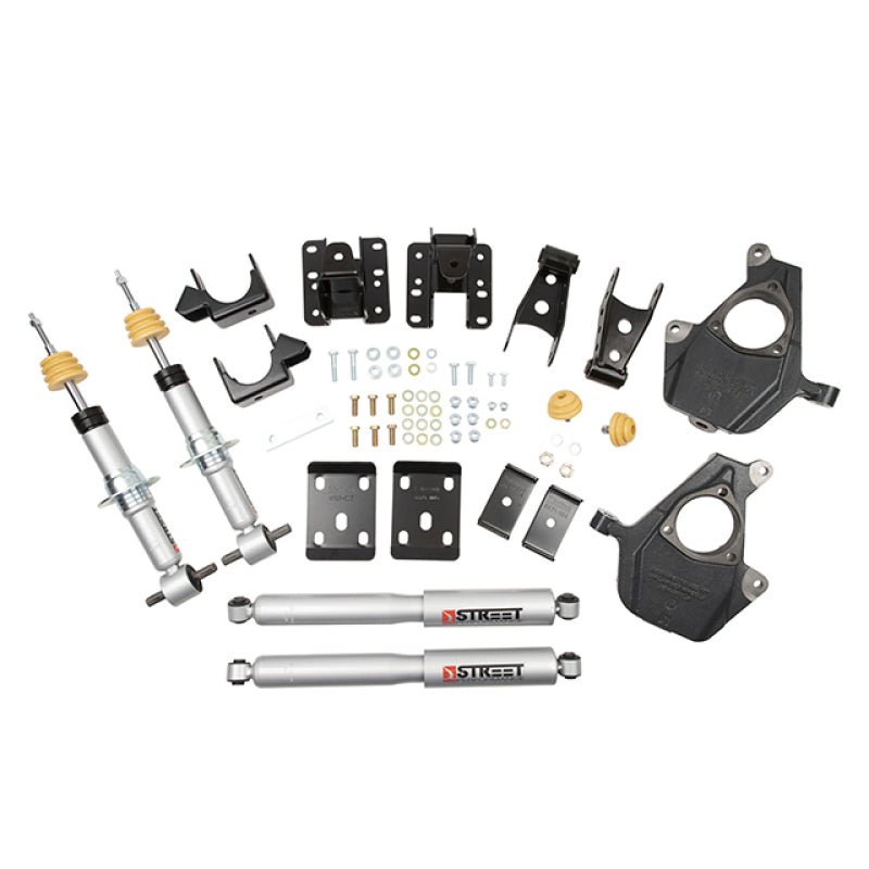 Belltech LOWERING KIT 16.5 - 17 Chevy Silverado All Cabs 4WD 2inF/4inR - My Store