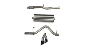 compare product Corsa 19-24 Chevy Silverado 1500 5.3L Crew Cab Short Bed Sport Cat-Back Dual Rear Exit w/ Black Tips