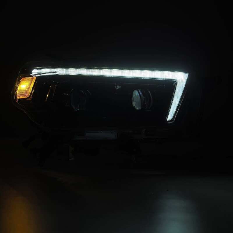 AlphaRex 10 - 13 Toyota 4Runner LUXX LED Proj Headlights Plank Style Alpha Black w/Seq Signal/DRL - My Store