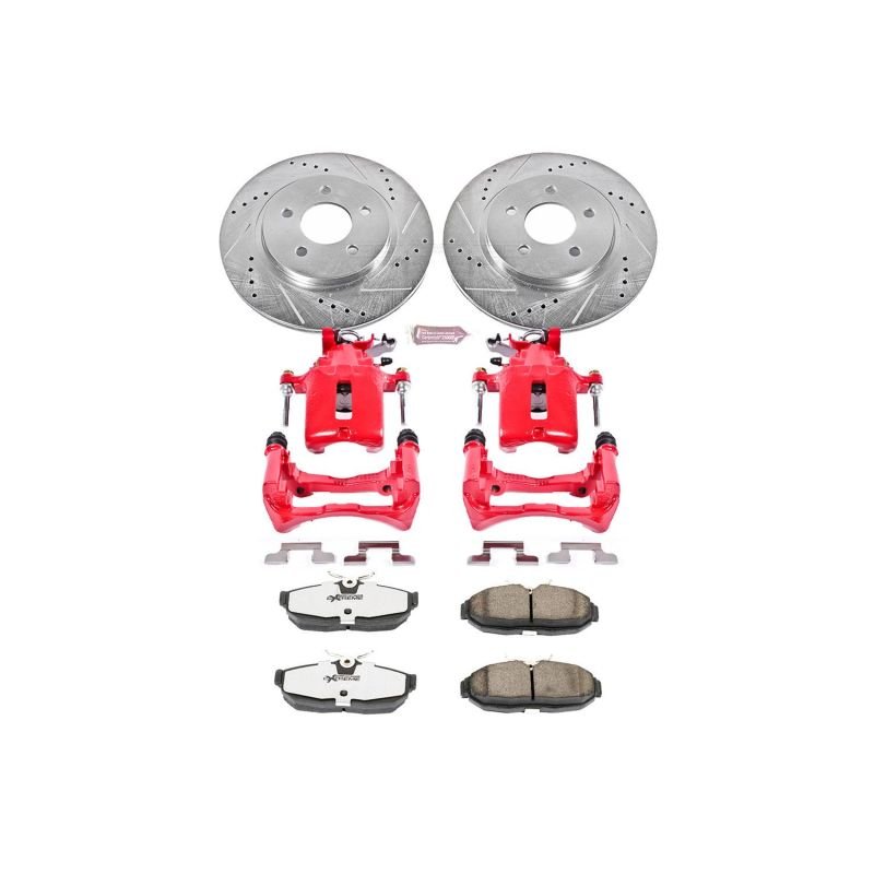 Power Stop 05 - 11 Ford Mustang Rear Z26 Street Warrior Brake Kit w/Calipers - My Store