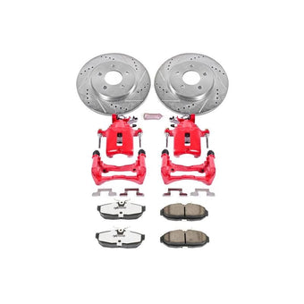 compare product Power Stop 05-11 Ford Mustang Rear Z26 Street Warrior Brake Kit w/Calipers