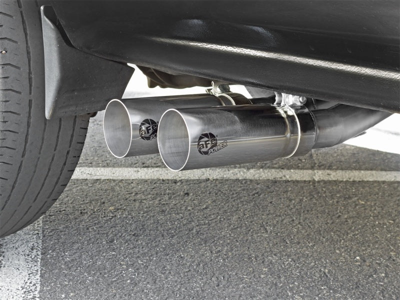 aFe Rebel Series CB Middle - Side Exit SS Exhaust w/ Polished Tips 09 - 16 GM Silverado/Sierra V6/V8 - My Store