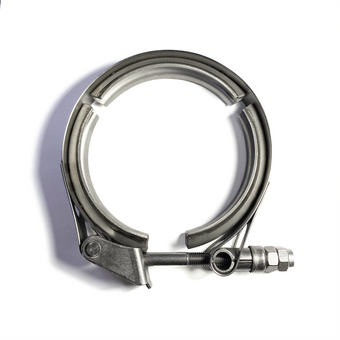 compare product Ticon Industries 3.5in Stainless Steel V-Band Clamp - Quick Release