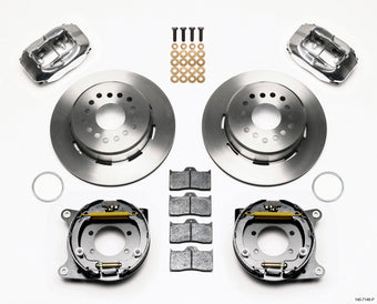 compare product Wilwood Forged Dynalite P/S Park Brake Kit Polished Ford 8.8 w/2.5in Offset-5 Lug