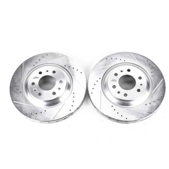 compare product Power Stop 04-09 Cadillac SRX Front Evolution Drilled & Slotted Rotors - Pair
