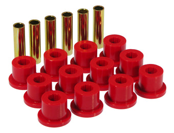 compare product Prothane 67-87 GM Rear Spring & Shackle Bushings (w/ 1.5in Bushings) - Red