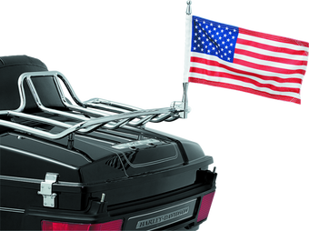 compare product Kuryakyn Flag With Universal 1/2inch Vertical Mount Chrome