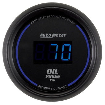 compare product Autometer Cobalt Digital 52.4mm Black 0-100psi Oil Pressure Gauge