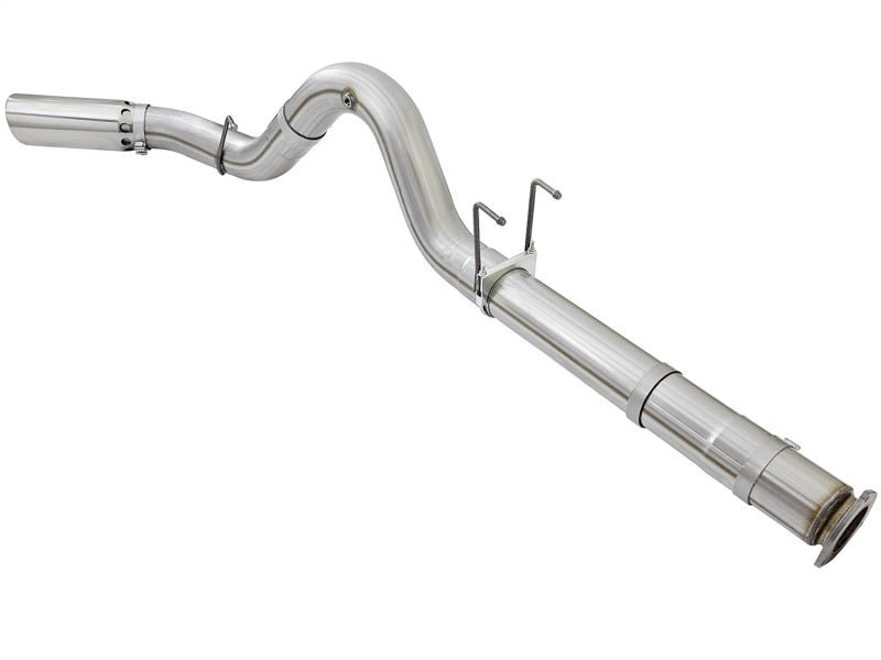 aFe ATLAS 5in DPF - Back Alum Steel Exhaust System w/Polished Tip 2017 Ford Diesel Trucks V8 - 6.7L (td) - My Store