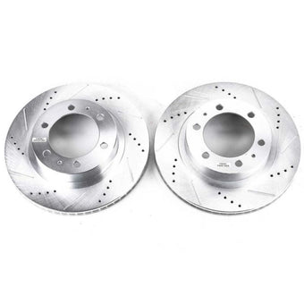 compare product Power Stop 03-09 Toyota 4Runner Front Evolution Drilled & Slotted Rotors - Pair