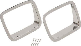 compare product Kentrol 87-95 Jeep Wrangler YJ Headlight Bezels Pair - Polished Silver
