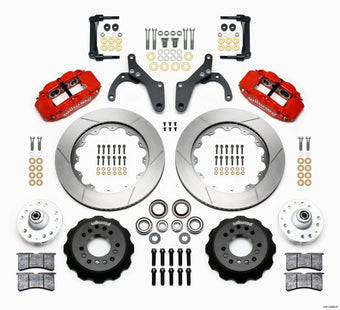 compare product Wilwood Narrow Superlite 6R Front Hub Kit 14.00in Red 59-64 Chevy Impala / 63-64 Corvette