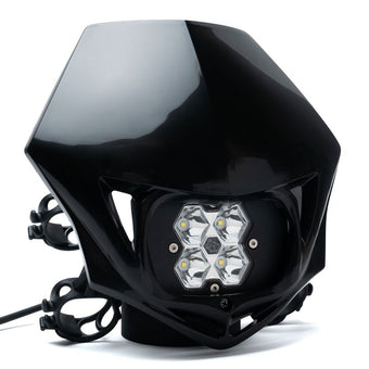 compare product Baja Designs Squadron 2.0 Sport (Spot) - Clear A/C w/MC Race LED Light - Black