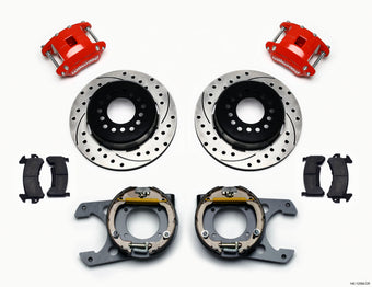 compare product Wilwood D154 P/S P-B Kit Drilled-Red Chevy C-10 2.42 Offset 5-lug