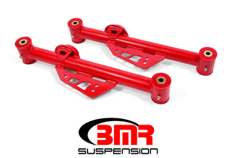 compare product BMR 79-98 Fox Mustang Non-Adj. Lower Control Arms (Polyurethane) - Red