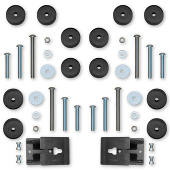 compare product Rock Krawler 2018+ Jeep Wrangler JL 2DR / JLU 4DR Front & Rear Bump Stop Kit (2in-4in)