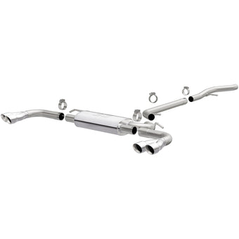compare product MagnaFlow 15-17 GMC Terrain V6 3.6L 409SS Cat-Back Exhaust Quad Split Rear with 3in Polished Tips