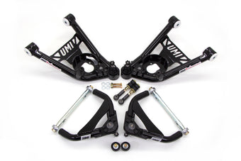 compare product UMI Performance 64-72 GM A-Body Tubular Upper & Lower Front A-Arm Kit- Delrin Bushings