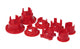 Prothane 10 Chevy Camaro Rear Subframe Bushing Insert Kit - Red - My Store