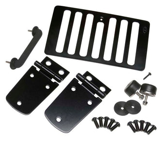 compare product Kentrol 98-06 Jeep Wrangler TJ Hood Kit Without Hood Catch - Powdercoat Black