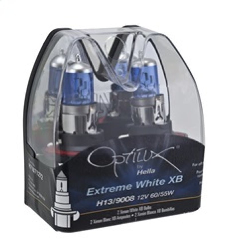 Hella Optilux H13/9008 12V 60/55W XB Xenon White Bulbs (Pair) - My Store