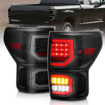 compare product ANZO 2007-2013 Toyota Tundra LED Taillights Plank Style Black w/Smoke Lens