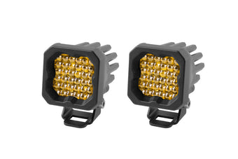 compare product Diode Dynamics Stage Series C1 LED Pod Pro - Yellow Flood Standard ABL (Pair)