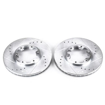 compare product Power Stop 03-04 Nissan Frontier Front Evolution Drilled & Slotted Rotors - Pair