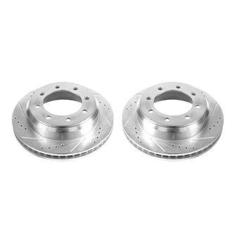 compare product Power Stop 08-14 Ford E-150 Rear Evolution Drilled & Slotted Rotors - Pair