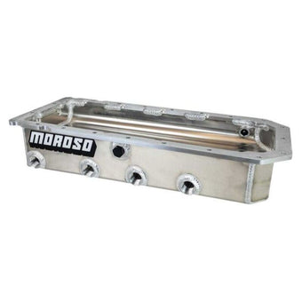 compare product Moroso Chrysler Hellcat 6.2L Gen III HEMI Dry Sump 4 P/U 4-3/4in Deep Passenger Side Alum Oil Pan