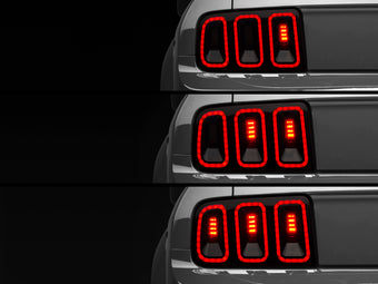 compare product Raxiom 05-09 Ford Mustang Gen5 Tail Lights- Black Housing (Smoked Lens)