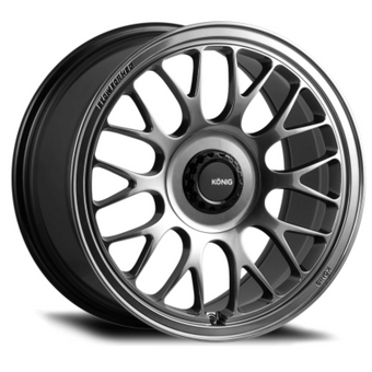 compare product Konig MRK1 15x8 4x100 ET35 Hyper Carbon Wheel w/ Gloss Black Gear Cap/Logo/Cover Plate