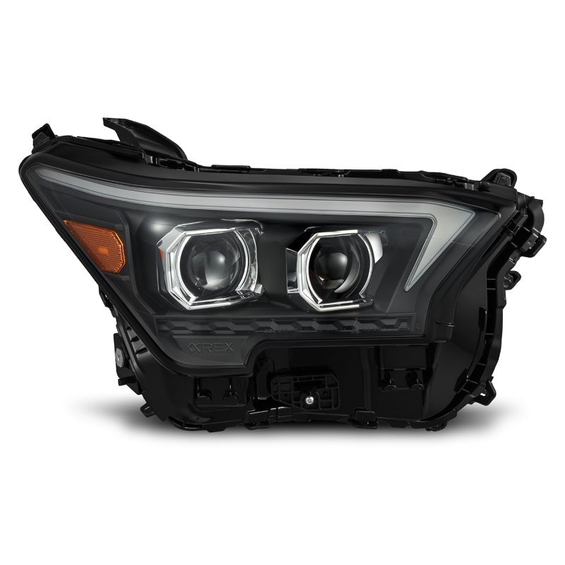 AlphaRex 23 - 24 Toyota Tacoma LUXX - Series LED Proj Headlights Blk w/Actv Light & Seq. Sig + DRL - My Store