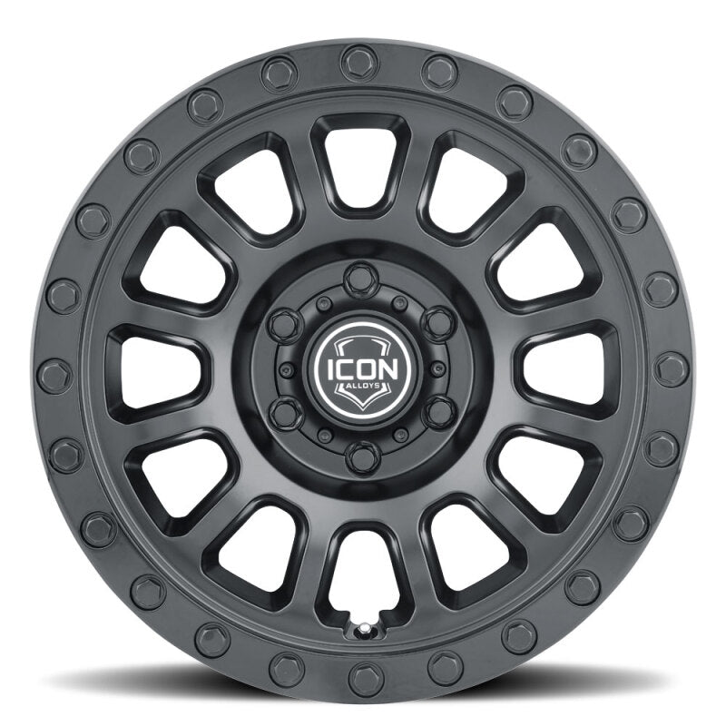 ICON Hulse 17 X 8.5 / 6 X 5.5 / 25mm Offset / 5.75in BS Double Black - My Store
