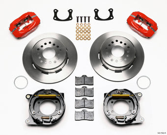 compare product Wilwood Forged Dynalite P/S Park Brake Kit Red New Big Ford 2.36in Offset